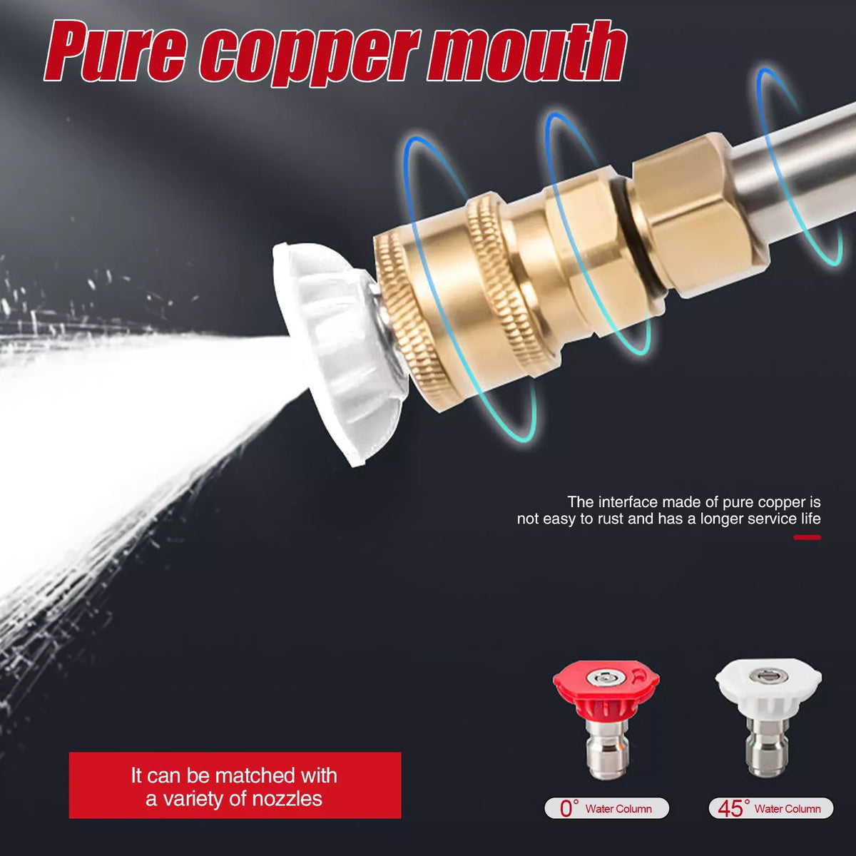Portable Cordless Electric High Pressure Water Spray Gun Car Washer Cleaner Tool